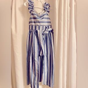 Flutter Sleeve Romper with Attached Over-Skirt